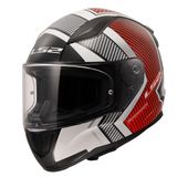 Ls2 Rapid 2 Extra Beyaz-Kırmızı Kask renkli L