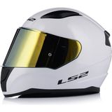 LS2 Rapid 2 Fullface Beyaz Gold Camlı Motosiklet Kaskı