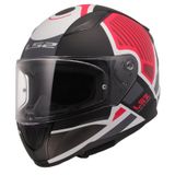Ls2 Rapid 2 Grid Kapalı Kask Mat Beyaz - Kırmızı L