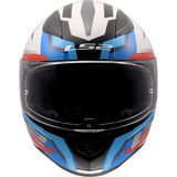 Ls2 Rapıd 2 Hyper Beyaz-Mavi-Kırmızı Kask - Kırmızı - Mavi