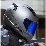 Ls2 Rapıd 2 Mat Tıtanıum Kapalı Motosiklet Kaskı Mavi Camlı - 2XL