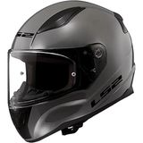 LS2 Rapid 2 Nardo Gri Kapalı Kask Polikarbonat Malzeme ile Nefes Alabilen Özellikler Sunar - XS