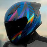 Ls2 Rapid 2 Optik Race Full Face Motosiklet Kaskı Yarış Spoiler + Siyah Vizörlü - XL