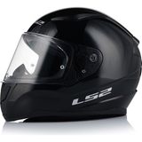 LS2 Rapid 2 Parlak Siyah Kapalı Motosiklet Kaskı