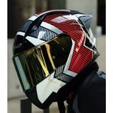 Ls2 Rapıd 2 Race Extra Beyaz-Kırmızı Fullface Motosiklet Kaskı Gold Camlı - 3XL