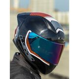 Ls2 Rapıd 2 Race Extra Beyaz-Kırmızı Polikarbonat Kask 2XL Tam Yüz Hipoalerjenik Konfor - Mavi - Beyaz - Kırmızı