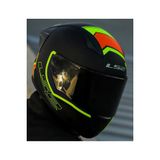 Ls2 Rapıd 2 Race Extra Mat Neon Sarı Fullface Motosiklet Kaskı Siyah Camlı