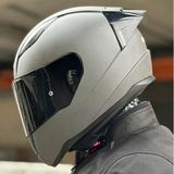Ls2 Rapıd 2 Race Mat Concrete Kapalı Motosiklet Kaskı Siyah Camlı
