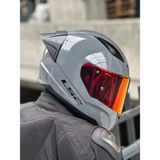 Ls2 Rapid 2 Race Nardo Gri Kask (Kırmızı+Şeffaf Vizör + Spoiler) - 2XL