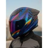 LS2 Rapıd 2 Race Optık Mat Mavi-Mor Kask - 3XL - Mavi - Mor