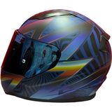LS2 Rapıd 2 Race Optık Mat Mavi-Mor Kask Mavi Cam