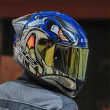 LS2 Rapid 2 Race Spox Sarı Cam Mavi Gri Kask