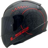 LS2 Rapıd 2 Race Takaroa Mat Siyah-Kırmızı Kask Siyah Cam