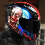 Ls2 Rapıd 2 Race Zombıe Siyah-Kırmızı Kask 2XL Polikarbon Dış Kabuk ve Havalı İç Astar