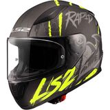 Ls2 Rapid 2 Raven Kapalı Kask - M