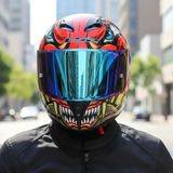 Ls2 Rapıd 2 Spox Gri-Kırmızı Kask - (Mavi Vizör + Şeffaf Vizör) - XS - Tek Renk