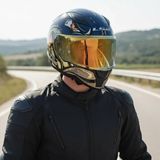 Ls2 Rapıd 2 Spox Mavi-Gri Kask (Gold Vizör + Şeffaf Vizör) - 3XL - Tek Renk