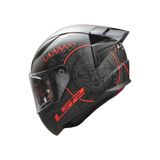 LS2 Rapid 2 Takaroa Mat Siyah-Kırmızı Motosiklet Kaskı, ECE 22.06 Güvenlik Sertifikalı, Göz Alıcı Tasarım, Pinlock Uyumlu Vizör, İnterkom Hazırlıklı Konforlu Yapı, 3 Kabuk Boyutu (XL)