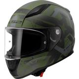 Ls2 Rapıd 2 Thunder Bırds Kapalı Kask Mat Yeşil-siyah-gri MEDIUM