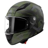 Ls2 Rapid 2 Thunder Birds Mat Yeşil-Siyah-Gri Kask renkli L