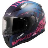 Ls2 Rapıd 2 Xtreet Mat Mavi-Mor Kask