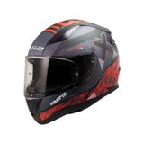 Ls2 Rapıd 2 Xtreet Mat Siyah-Kırmızı Kask - XL