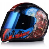 Ls2 Rapıd 2 Zombıe Fullface Motosiklet Kaskı Mavi Camlı - 2XL