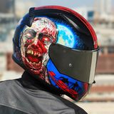 Ls2 Rapıd 2 Zombıe Siyah-Kırmızı Kask - 3XL