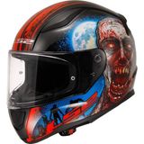 Ls2 Rapıd 2 Zombıe Siyah-Kırmızı Kask - Çift Renk