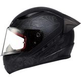 LS2 Rapıd Crypt Mat Siyah Kask Spoıler Polikarbonat Nefes Alabilen 2XL Beden