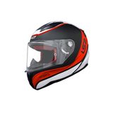 LS2 Rapid Deeper Kırmızı-Siyah Mat Kapalı Motosiklet Kaskı
