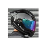 LS2 Rapid Full Face Siyah Gökkuşağı Camlı Motosiklet Kaskı