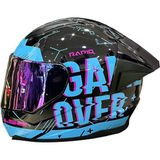 Ls2 Rapıd Player Siyah-Mavi Kask (Gökkuşağı Cam+Şeffaf Cam+Spoıler) - XL