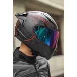 LS2 Rapıd Race Takaroa Mat Siyah-Kırmızı Kask C2 Polikarbon Dış Kabuk ve Antimikrobiyel İç Astar