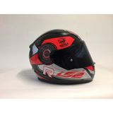 LS2 Rapid Stratus Siyah - Kırmızı - Gri Kask 2 Cam