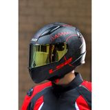 LS2 Rapıd Takaroa Mat Siyah-Kırmızı Kask C4 - XS