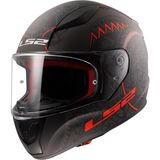 Ls2 Rapid Takaroa Mat Siyah-Kırmızı Motosiklet Kask - XL