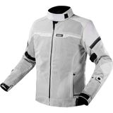 LS2 Rıva Gri-Siyah Motorsiklet Montu 600D Polyester Malzeme ile 4 Mevsim Kullanım İçin Tasarlandı - Gri - Siyah