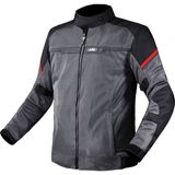 Ls2 Riva Siyah-Gri-Kırmızı 4 Mevsim Motosiklet Montu - 2XL