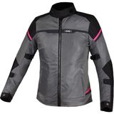 Ls2 Riva Yazlık Kadın Motosiklet Montu - Siyah - Gri - Pembe - XS