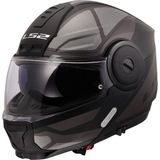 Ls2 Scope 2 Axıs Mat Siyah-Tıtanıum Çene Açılır Kask - 2XL