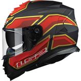 Ls2 Storm 1 Foggy Kapalı Kask Mat Siyah-Kırmızı - Diğer