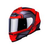 Ls2 Storm 2 Faster Mat Kırmızı Fullface Motosiklet Kaskı Gri Camlı