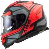 LS2 STORM 2 FASTER MAT KIRMIZI-TITANIUM KASK L Hipoalerjenik Konforlu İç Pedler ile Yüksek Performans - Renkli