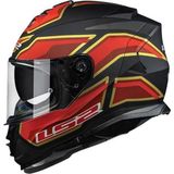 Ls2 Storm 2 Foggy Kapalı Kask Mat Siyah-kırmızı LARGE
