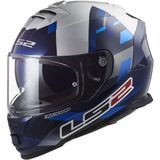 Ls2 Storm 2 Mcphee Kapalı Motosiket Kaskı - Mavi - Beyaz