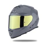 Ls2 Storm 2 Nardo Gri Full Face Motosiklet Kaskı Gold Camlı