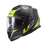 LS2 Storm 2 Nerve Full Face Siyah Sarı Motosiklet Kaskı