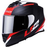 Ls2 Storm 2 Nerve Kırmızı Full Face Motosiklet Kaskı Gri Camlı - 3XL