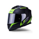 Ls2 Storm 2 Nerve Neon Sarı Kapalı Motosiklet Kaskı Gri Camlı